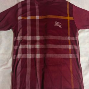 T Shirt Burberry Brand Violet Colour