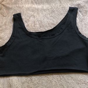 Women Black Crop Top