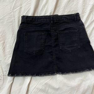 Denim Shorts With Pearl Top