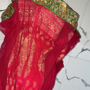 Only lehnga dark pink clr🩷