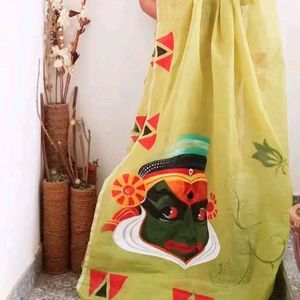 Hand Painted Saree ( Face )