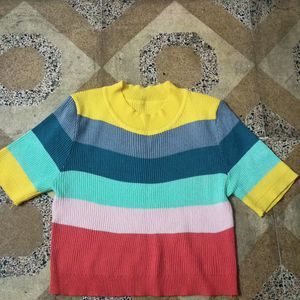 Multi Colour Strachable Tshirt