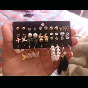 Combo Of Stylish Butterfly Earrings