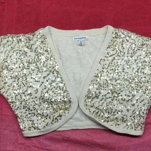 Short Sleeve Bolero Open Front Cardigan