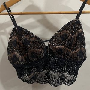 STALK BUY LOVE Black Bralette Top