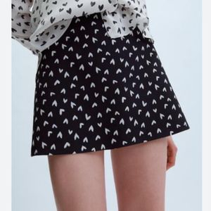 Women Black And White Skirt