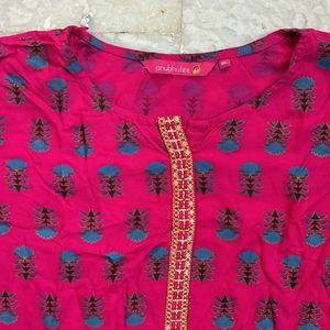 short pink kurti