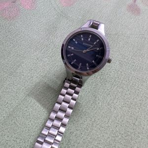 Silver/Blue Sonata Wrist Watch