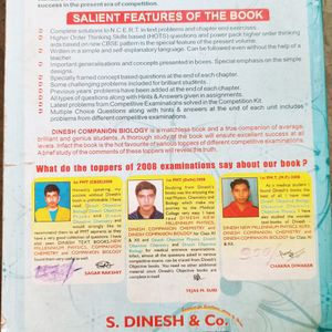 Class 12th Dinesh Biology Book