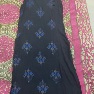 Black Printed Kurta