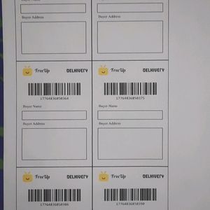 20 Pcs Of Freeup Shipping Label