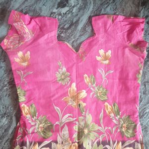 Free Delivery..👚Pink Colour Straight Kurta