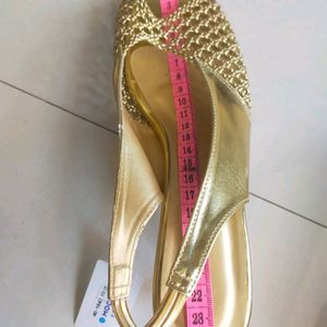 Original New With Tag Golden Mochi Sandals. All Pi