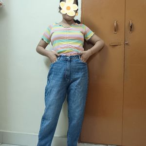 Mom Fit Blue Jeans