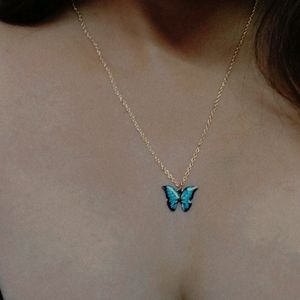 CUTE BLUE BUTTERFLY NECKLACE 😍😍😍