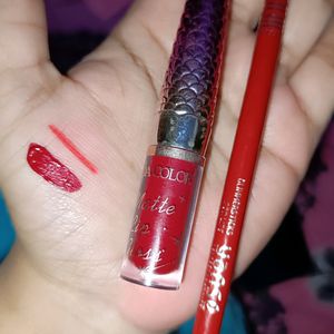 Liquid Lipstick+Lipliner+Freebie😍❤