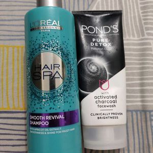 Loreal Paris Hair Spa Shampoo With Ponds Facewash