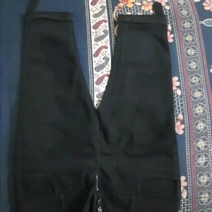 Black Denim Capri