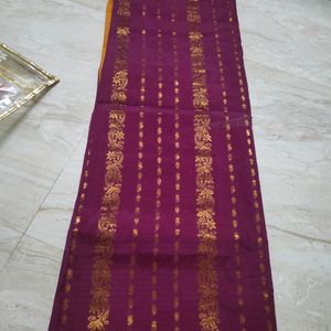 Beautiful Vintage Purple Pattu Saree