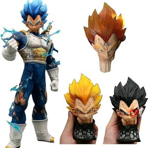 Vegeta with 4 Interchangable Heads Battle Mode A.F