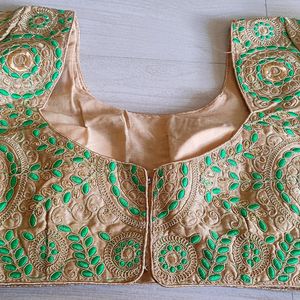 Paded Readymade Blouse With Excellent Embroidery