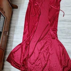 Maroon Night Dress