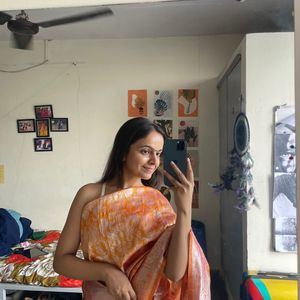 Orange Beautiful Sari