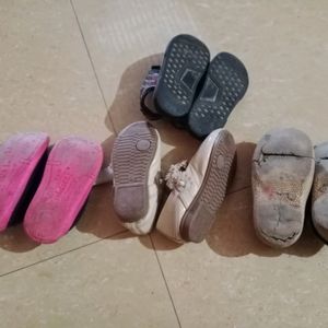 Combo Of Kids Shoes And Sandal.