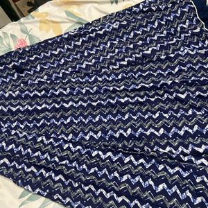 Geometric Blue Skirt