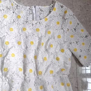 White Sunflower Top