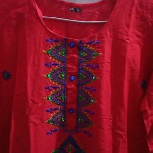 Navratri Red Kurta