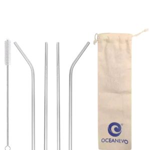 Stainless Steel Metal Straws Set O F 4