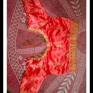 Lahenga Choli Dark Orange With Full Embriodery