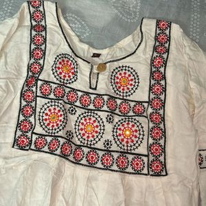 Embroidered Short Kurti