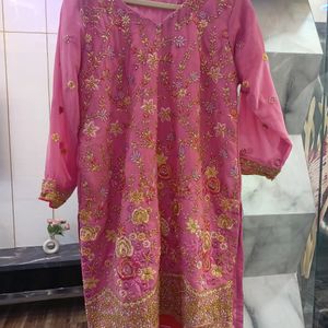 Heavy Embroidery Kurti With Garara With Dupatta