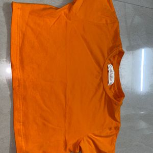 Orange Crop Top Best Fitting Ever !!!! Short Time Deal This Deal Is Having The Least Price For U Alll