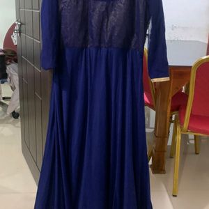 Navy Blue Ethnic Gown❤️