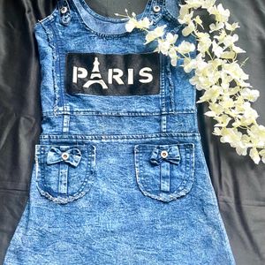 Cute Denim Dungree S/M