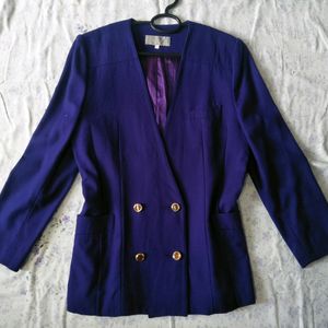 Vintage Collarless Blazer