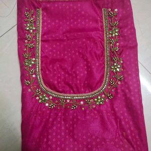 Aari Maggam Work Blouse Material