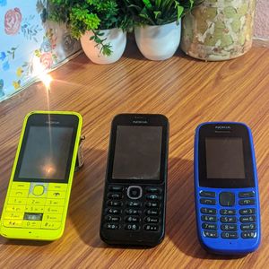 Three Nokia Keypad Phones(Non Working Condition)