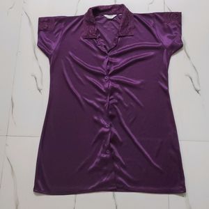 Solid Purple Nighsuit (Women)