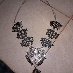 Oxidised Statement Necklace