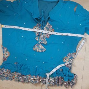 Sky Blue Lengha Choli