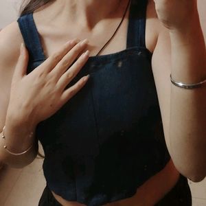 Denim Crop Top