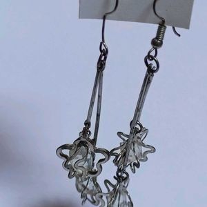 Silver Crystal Earrings