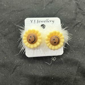 Sunflowers Earrings For Kids