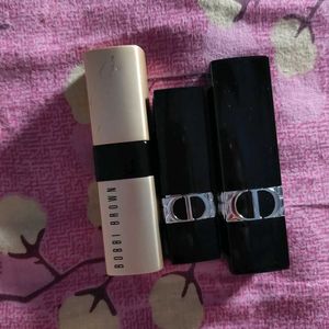 Dior And Bobbi Brown Lipstick