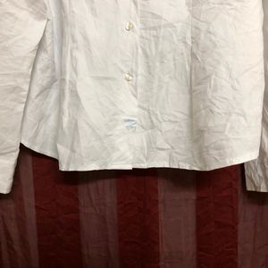 Coustom White Full Sleeve Shirt