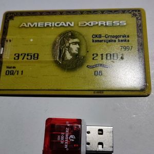 Used Creditcard Type Pendrive Free Card Reader